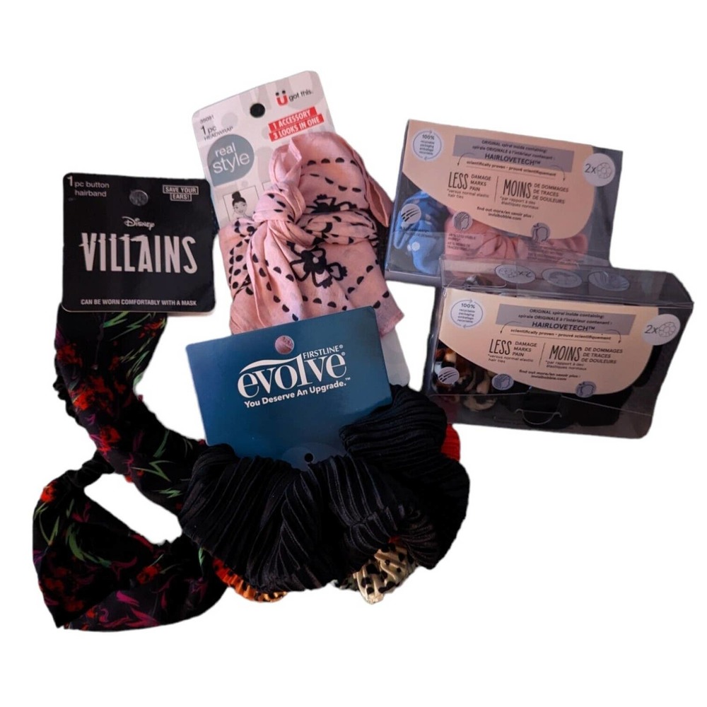 Hair Scrunchies, Headbands & Jaw Clips Hair Accessory Bundle NEW WITH TAGS
